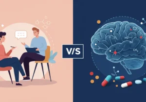 Psykoterapi vs. medicin